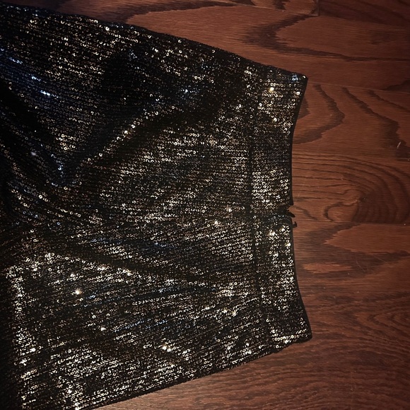 House of Harlow 1960 Glittering Black Wide-Leg Pants - Picture 7 of 8